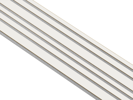 I-Wood Basic Mixed listebredde paneler, i hvidmalet - mål 16 x 300 x 2780 mm