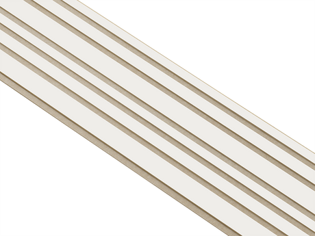I-Wood Basic Mixed listebredde paneler, i hvidmalet - mål 16 x 300 x 2780 mm