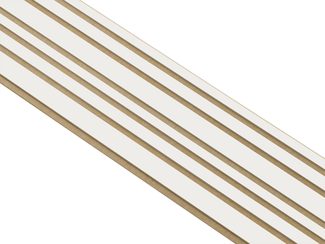 I-Wood Basic Mixed listebredde paneler, i hvidmalet - mål 16 x 300 x 2780 mm