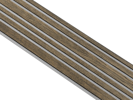 I-Wood Basic Mixed listebredde paneler, i sort kerne, Sort oliering - mål 17 x 300 x 2780 mm