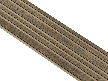 I-Wood Basic Mixed listebredde paneler, i sort kerne, Sort oliering - mål 17 x 300 x 2780 mm