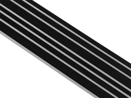 I-Wood Basic Mixed listebredde paneler, i sort kerne, sort malet - mål 17 x 300 x 2780 mm