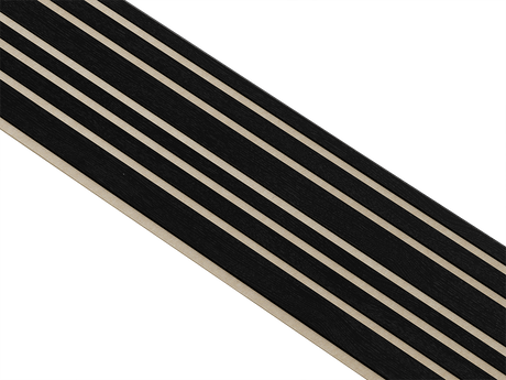 I-Wood Basic Mixed listebredde paneler, i sort kerne, sort malet - mål 17 x 300 x 2780 mm