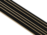 I-Wood Basic Mixed listebredde paneler, i sort kerne, sort malet - mål 17 x 300 x 2780 mm