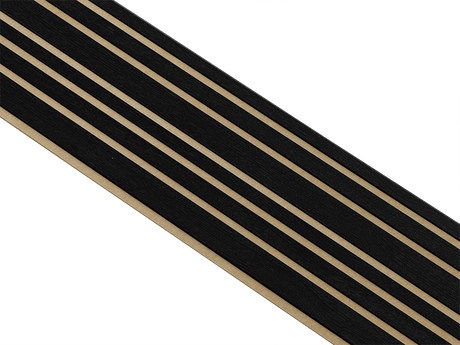 I-Wood Basic Mixed listebredde paneler, i sort kerne, sort malet - mål 17 x 300 x 2780 mm