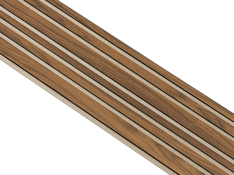 I-Wood Basic Mixed listebredde paneler, i sort kerne, klar oliering - mål 17 x 300 x 2780 mm