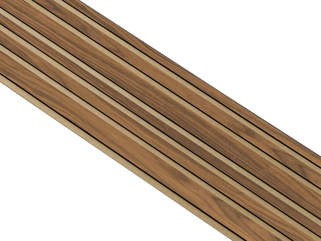 I-Wood Basic Mixed listebredde paneler, i sort kerne, klar oliering - mål 17 x 300 x 2780 mm