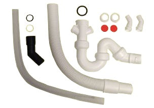 Monteringssæt til køkkenkværn inkl. vandlås til enkeltkummevask