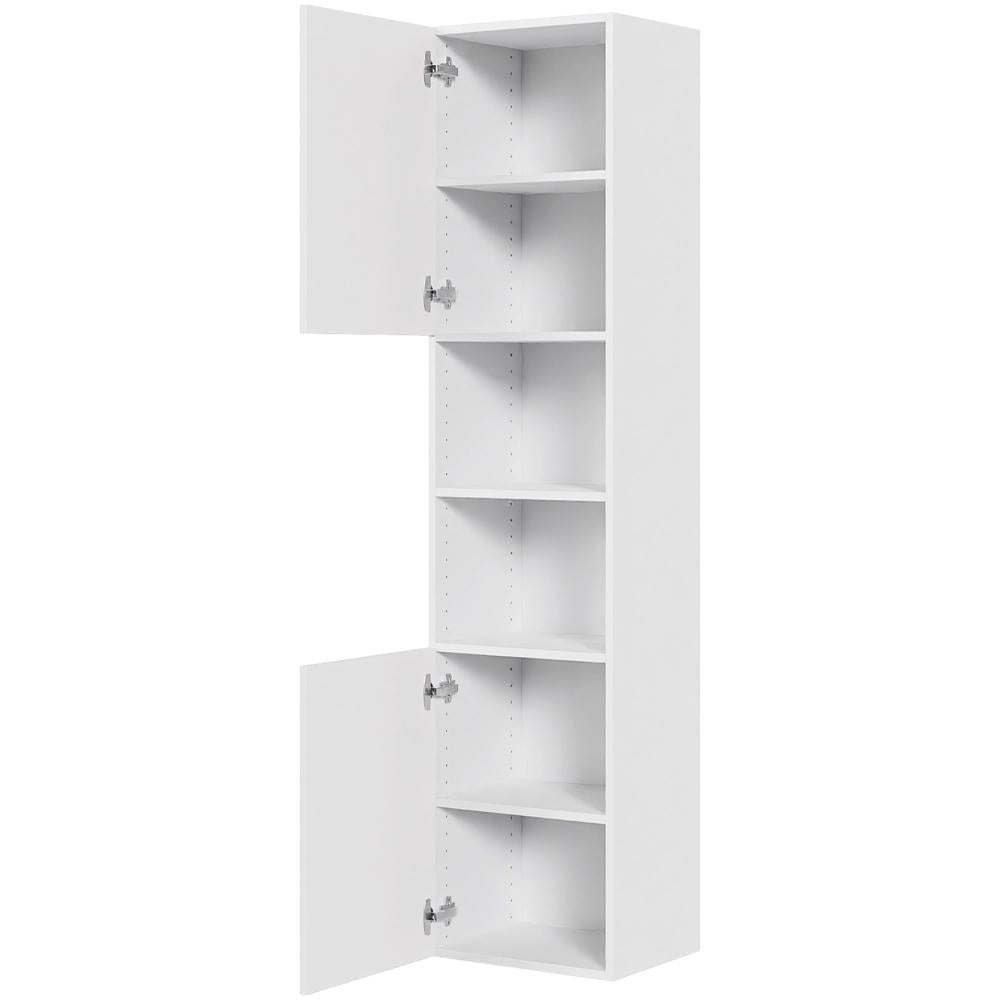 Multi-Living Bad højskab 40 cm med 5 hylder og 2 låger i Malet hvid front 04