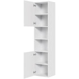 Multi-Living Bad højskab 40 cm med 5 hylder og 2 låger i Malet hvid front 04