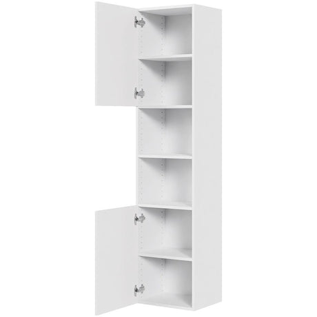 Multi-Living Bad højskab 40 cm med 5 hylder og 2 låger i Malet hvid front 04