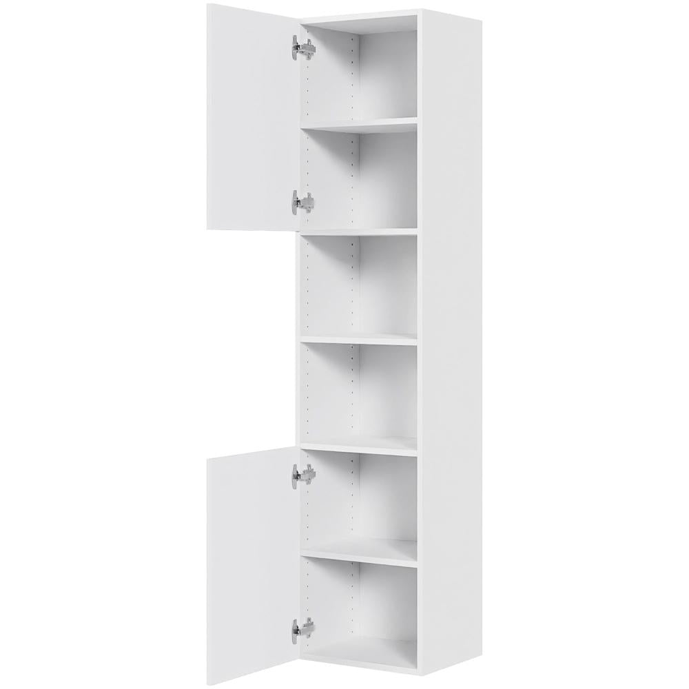 Multi-Living Bad højskab i Hvid Front H: 172,8 cm D: 32,0 cm - 2 låger inklusiv 5 hylder i bredde: 40 cm