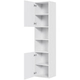 Multi-Living Bad højskab i Hvid Front H: 172,8 cm D: 32,0 cm - 2 låger inklusiv 5 hylder i bredde: 40 cm