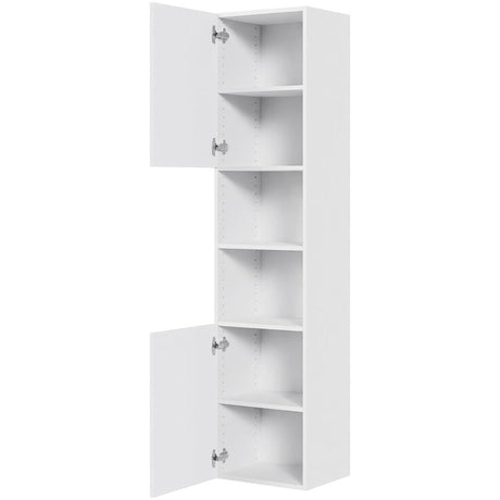 Multi-Living Bad højskab i Hvid Front H: 172,8 cm D: 32,0 cm - 2 låger inklusiv 5 hylder i bredde: 40 cm