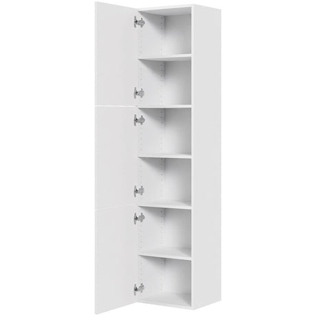 Multi-Living Bad højskab 40 cm med 5 hylder og 3 låger i Hvid malet front 04