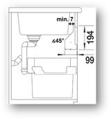 BLANCO Orga Hylde 60 P