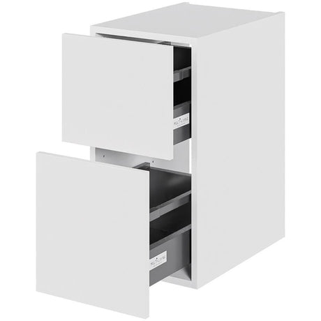 Multi-Living Bad skuffeskab 30 cm med 2 skuffer - fuldudtræk i Hvid malet front 04