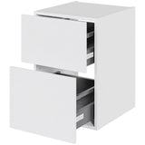 Multi-Living Bad skuffeskab i Hvid Front H: 57,6 cm D: 44,5 cm med metalforsag i bredde: 40 cm