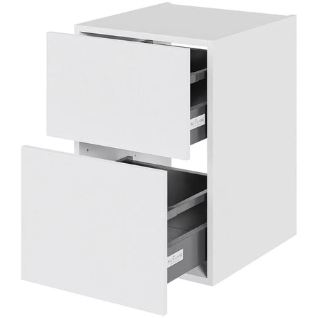 Multi-Living Bad skuffeskab i Hvid Front H: 57,6 cm D: 44,5 cm med metalforsag i bredde: 40 cm