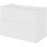Multi-Living Bad vaskeskab 80 cm med 2 skuffer og fuldudtræk - Hvid malet front 04