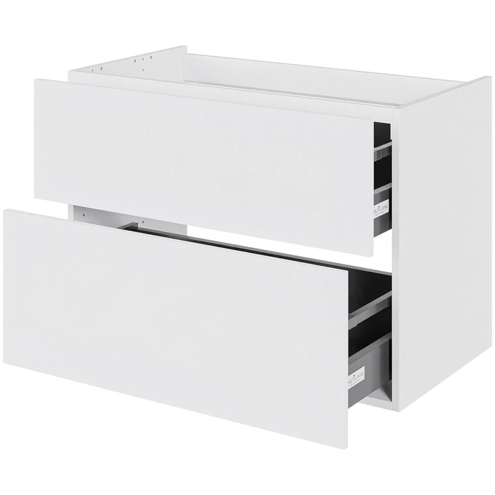 Multi-Living Bad skuffeskab i Hvid Front H: 57,6 cm D: 44,5 cm med metalforsag i bredde: 80 cm