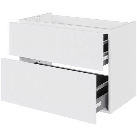 Multi-Living Bad skuffeskab i Hvid Front H: 57,6 cm D: 44,5 cm med metalforsag i bredde: 80 cm