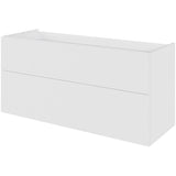 Multi-Living Bad skuffeskab 120 cm med 2 skuffer - fuldudtræk i Hvid malet front 04