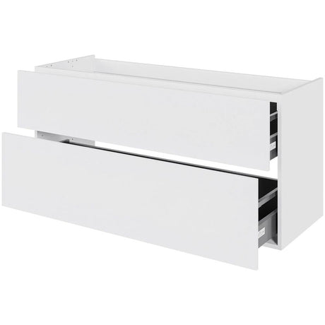 Multi-Living Bad skuffeskab i Hvid Front H: 57,6 cm D: 44,5 cm med metalforsag i bredde: 120 cm