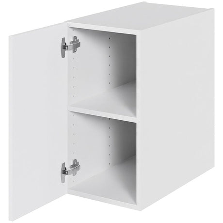 Multi-Living Bad hyldeskab i Bredde: 30 cm og dybde 51cm Malet Hvid Front med 1 låge