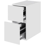 Multi-Living Bad skuffeskab 30 cm med 2 skuffer Dybde 51cm - fuldudtræk Malet Hvid Front