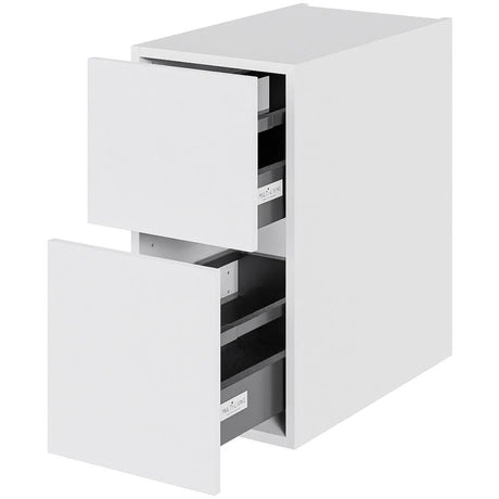 Multi-Living Bad skuffeskab i Hvid Front H: 57,6 cm D: 51 cm med metalforsag i bredde: 30 cm