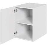 Multi-Living Bad hyldeskab i Bredde: 40 cm og dybde 51cm Malet Hvid Front med 1 låge