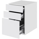 Multi-Living Bad skuffeskab i Hvid Front H: 57,6 cm D: 51 cm med metalforsag i bredde: 40 cm