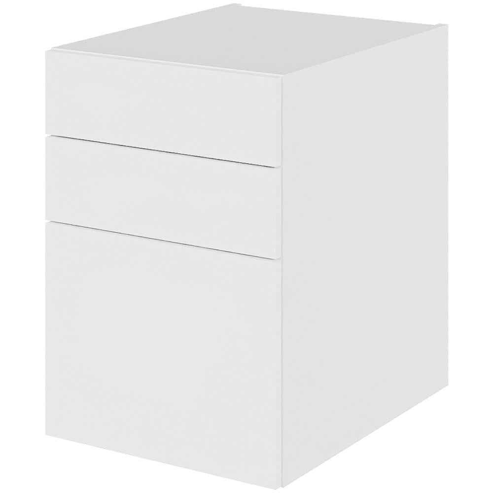 Multi-Living Bad skuffeskab i Hvid Front H: 57,6 cm D: 51 cm med metalforsag i bredde: 50 cm