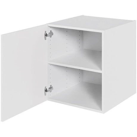 Multi-Living Bad hyldeskab i Bredde: 50 cm og dybde 51cm Malet Hvid Front med 1 låge