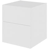 Multi-Living Bad skuffeskab 50 cm med 2 skuffer Dybde 51cm - fuldudtræk Malet Hvid Front