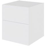 Multi-Living Bad skuffeskab i Hvid Front H: 57,6 cm D: 51 cm med metalforsag i bredde: 50 cm