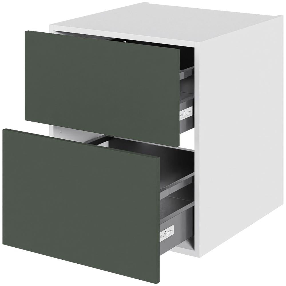 Multi-Living HQ Bad Skuffeskab H: 57,6 cm D: 44,5 cm B: 50 cm i Cibo Verde - med 2 skuffer