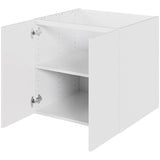 Multi-Living Bad hyldeskab i Bredde: 60 cm og dybde 51cm Malet Hvid Front med 2 låger