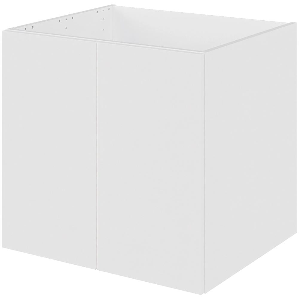 Multi-Living Bad hyldeskab i Bredde: 60 cm og dybde 51cm Malet Hvid Front med 2 låger