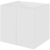 Multi-Living Bad hyldeskab i Bredde: 60 cm og dybde 51cm Malet Hvid Front med 2 låger