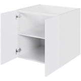 Multi-Living Bad hyldeskab i Bredde: 60 cm og dybde 51cm Hvid Front med 2 låge