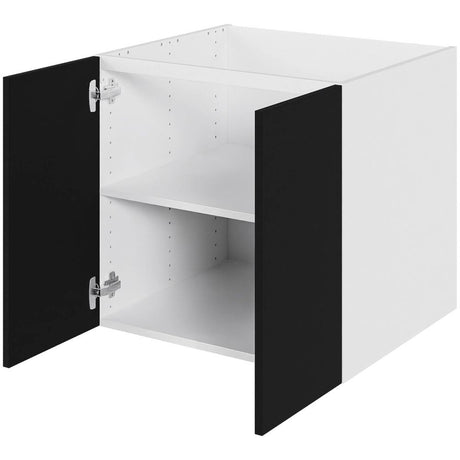 Multi-Living Bad hyldeskab i Cibo Nero med 2 låger - Bredde: 60 cm