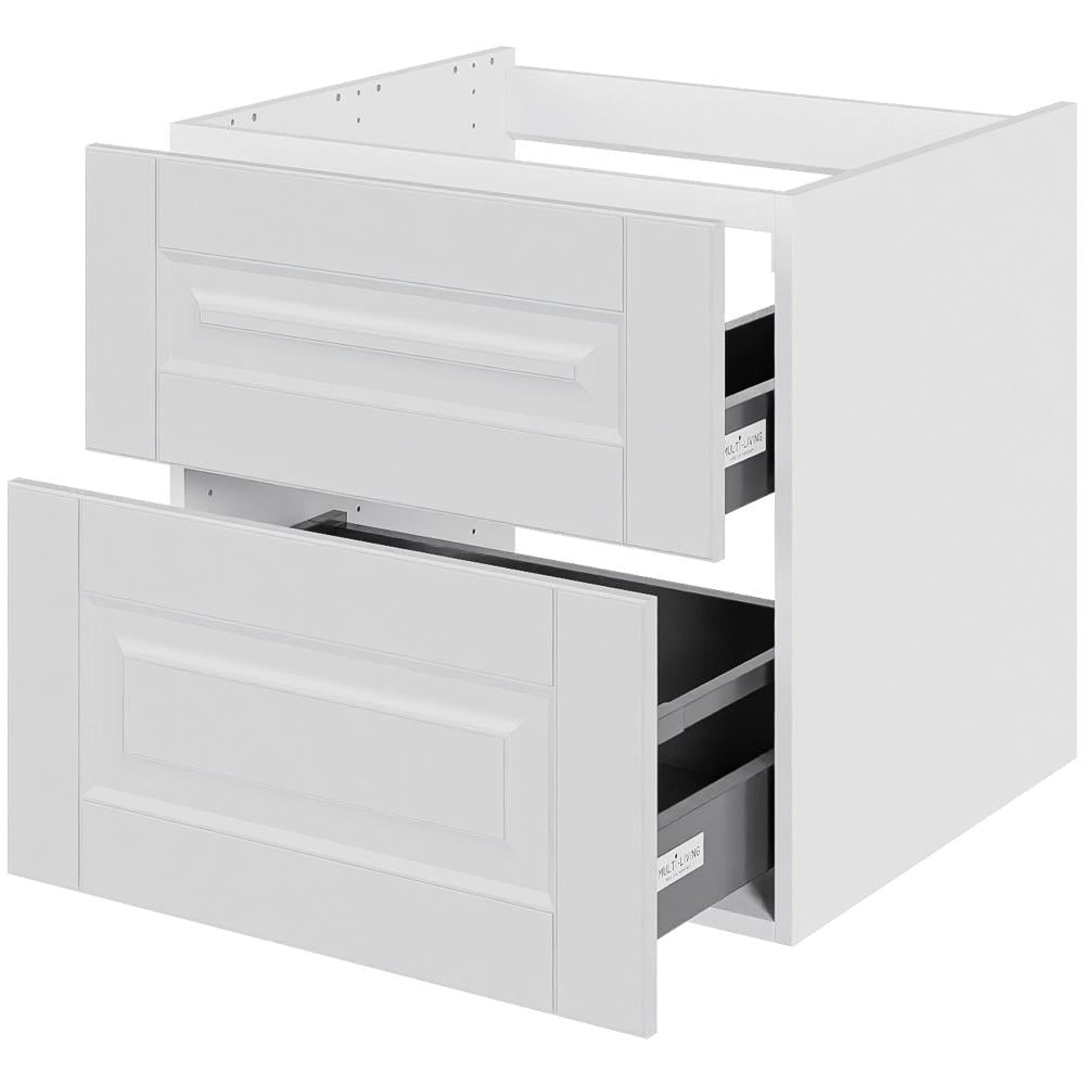 Multi-Living Bad vaskeskab Romantik H: 57,6 cm D: 51,0 cm - Udskæring til afløb - Bredde: 60 cm