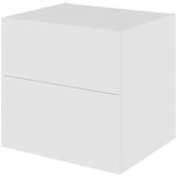 Multi-Living Bad skuffeskab 60 cm med 2 skuffer Dybde 51cm - fuldudtræk Malet Hvid Front