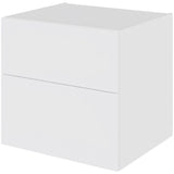 Multi-Living Bad skuffeskab i Hvid Front H: 57,6 cm D: 51 cm med metalforsag i bredde: 60 cm