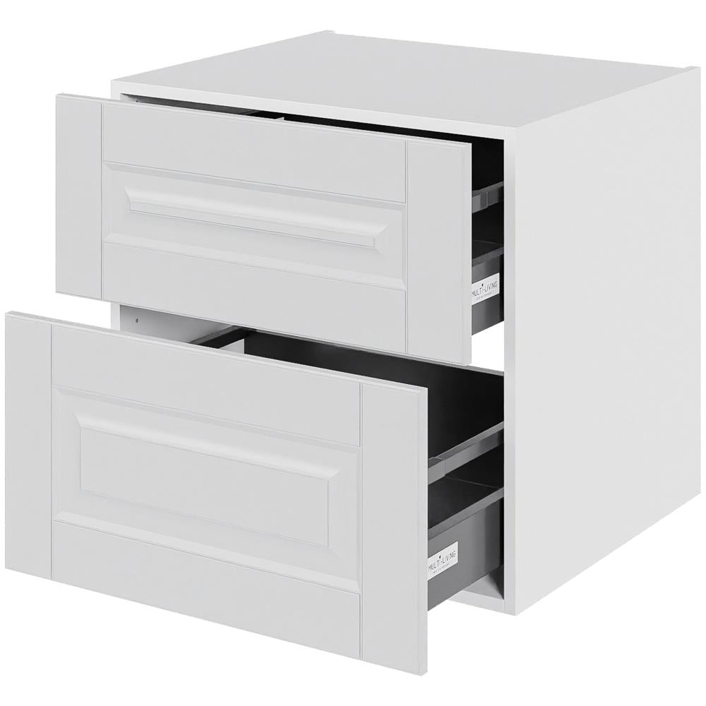 Multi-Living Bad skuffeskab Romantik 60 cm med 2 skuffer Dybde 51cm - fuldudtræk