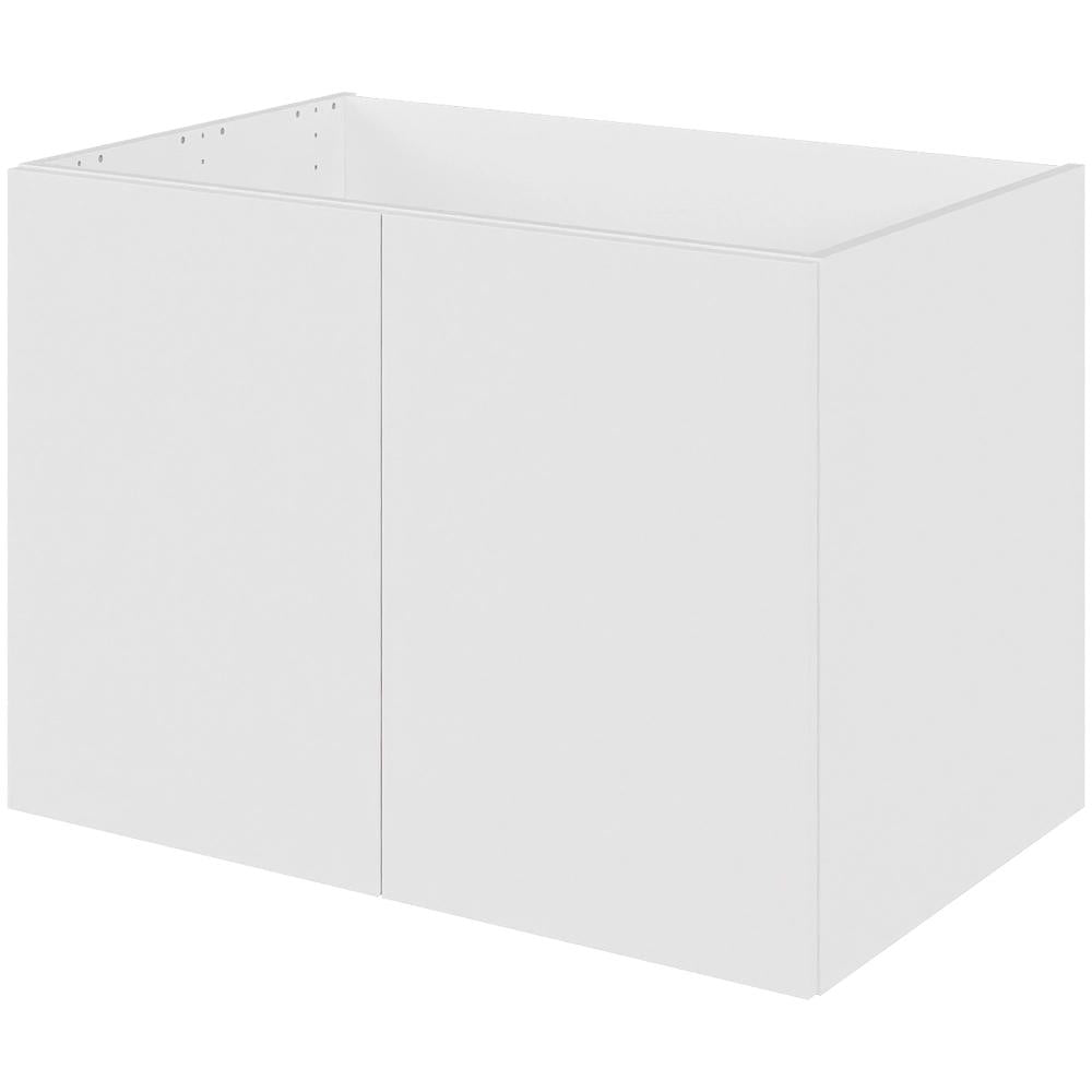 Multi-Living Bad hyldeskab i Bredde: 80 cm og dybde 51cm Malet Hvid Front med 2 låger