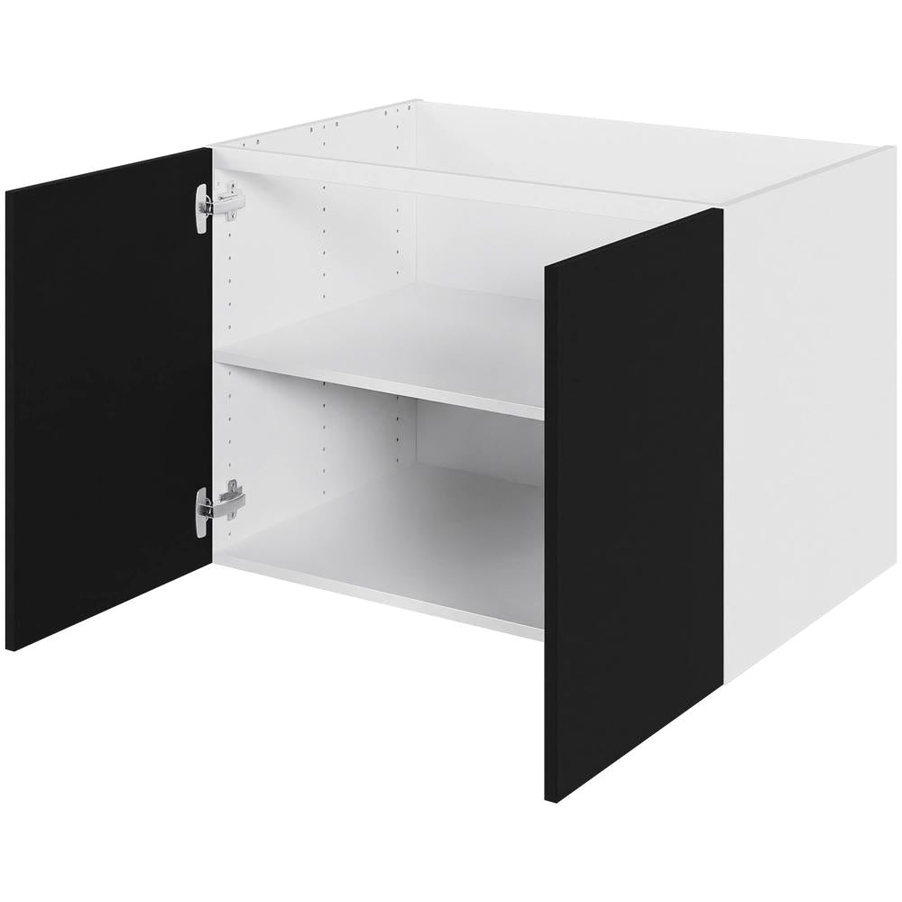 Multi-Living Bad hyldeskab i Cibo Nero med 2 låger - Bredde: 80 cm