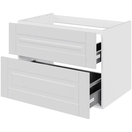 Multi-Living Bad vaskeskab Romantik H: 57,6 cm D: 51,0 cm - Udskæring til afløb - Bredde: 80 cm